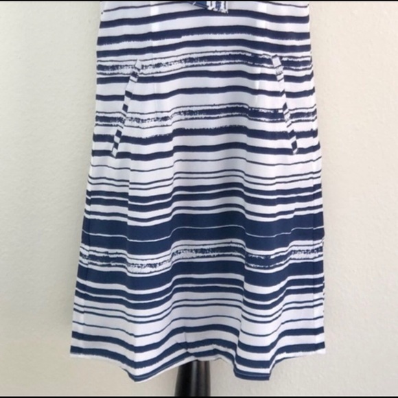 Cabi 5264 Knot Dress Nautical Stripe V-Neck Small - Picture 4 of 5